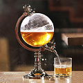 Decopatent Drankdispenser met kraantje - Wereldbol Globe Drank alcohol dispenser - Biertoren - Limonadetap - Tafeltap - Biertap