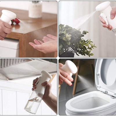 Decopatent Olijfolie Sprayer - Oliefles met Verstuiver - Afvallen - Voor Gezond Bakken en Koken - Kook Bakspray - 210ML - Wit