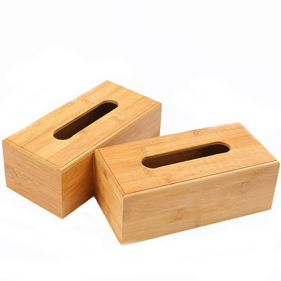 Decopatent Tissuedoos - Bamboe - Tissuebox voor tissues - Tissue box houder voor - Wc - Badkamer - Keuken - Zakdoekendoos - Hout