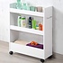 Kesper Smalle Keuken Trolley | Verrijdbare Ruimtebesparende Keuken kast | Serveer / Opslag kast met wielen voor in de keuken | Voor opslag van bv: kruiden, azijn, olie, voorraadpotten, bekers etc. |  Afm. 22 x 79 x 60 Cm. | Kleur: WIT