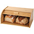 Kesper Broodtrommel met rolluik - FSC® Bamboe houten brooddoos met Schuifdeksel - Broodtrommel - Brood bewaren en vers houden
