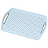 Kesper Dienblad Rechthoekig - Anti-slip Dienblad - Diep dienblad met antislip - Met handvatten - 45.5 x 32 x 4.5 Cm - Kleur: Licht Blauw