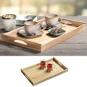 Kesper FSC® Houten Dienblad Rechthoekig - Design koffie / Thee dienblad - Dienblad met handvatten - Paulownia hout - 47 x 29.5 x 4.5 Cm