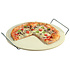 Kesper Grillmeister - Pizzasteen voor Bbq of Oven - Ø33 cm - Pizzasteen met handvat - Barbecue of in oven - Pizzaplaat - Pizza Stone Rond