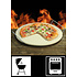 Kesper Grillmeister - Pizzasteen voor Bbq of Oven - Ø33 cm - Pizzasteen met handvat - Barbecue of in oven - Pizzaplaat - Pizza Stone Rond
