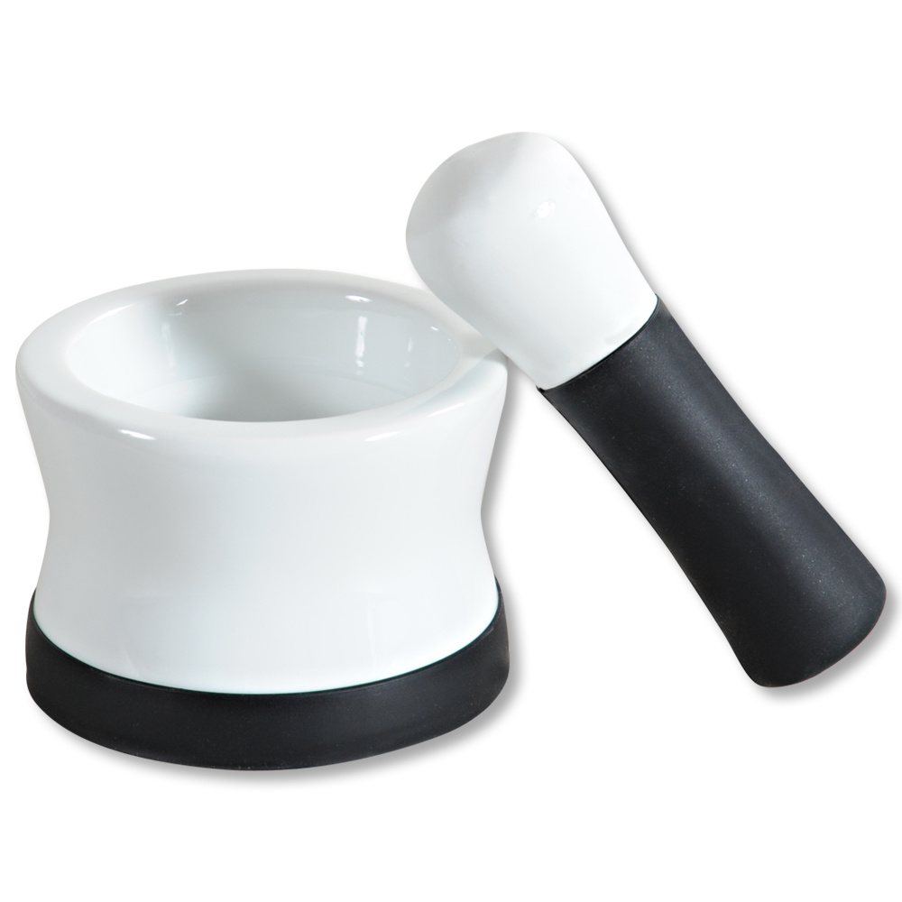 Maxwell & Williams AA1940 Keuken vijzel met stamper, kruidenvijzel, 9 cm, in geschenkdoos, porselein, wit Maxwell & Williams AA1940 Keuken vijzel met stamper, kruidenvijzel, 9 cm, in geschenkdoos, porselein, wit