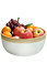 Kesper FSC® Bamboe houten Fruitschaal Ø26 Cm - Saladeschaal rond - Slakom - Schaal - Serveerschaal voor Fruit of Salades - 26x26x12 Cm