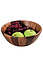 Kesper FSC® Acacia houten Fruitschaal Ø23 Cm - Saladeschaal rond - Slakom - Schaal - Serveerschaal voor Fruit of Salades - 23x23x10 Cm