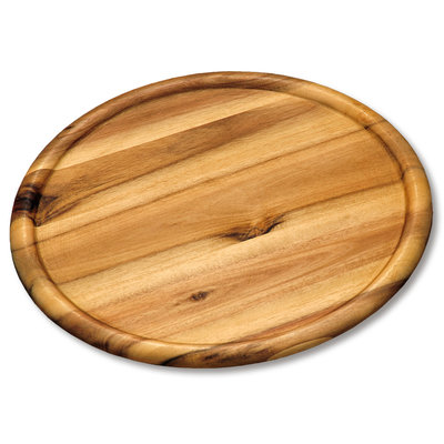 Kesper FSC® Acazia houten Pizzabord Ø32 Cm - Acazia Hout - Pizzaplaat - Pizzaplank - Pizza bord - Pizza serveerplank - 32 x 32 x 2 Cm.