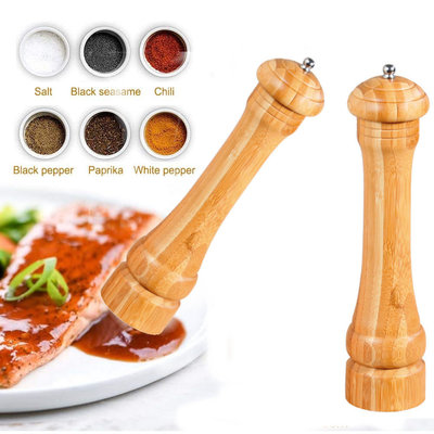 Kesper FSC® Bamboe houten Pepermolen - Ø6.2 Hoogte 26.5 Cm - Zoutmolen en kruidenmolen - Peper/ Zout / Kruiden molen - Keramisch maalwerk