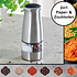 Kesper Elektrische 2in1 Zout & Pepermolen - RVS - Ø6.5 Hoogte: 17.5 Cm - Zoutmolen & Pepermolen in 1 - Koffie /Peper/Zout/ Kruiden molen