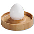Kesper FSC® Bamboe houten - Eierdopjes set van 4 Stuks - Met praktische rand voor neerleggen van de eierschaal - Eierdoppen Set 4-Delig