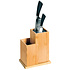 Kesper FSC® Bamboe houten - Messenblok zonder messen - Messenhouder met vak keukengerei houder - Messenblok Universeel - 18.5x12.7x24 Cm