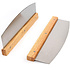 Decopatent Decopatent® PRO Pizzasnijder RVS met houten handvat - Pizza Mes - Pizza snijder - Deegsnijder - Pizza verdeler wiegemes - Pizzames