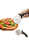 Decopatent Decopatent® PRO Pizzaroller - RVS Pizzasnijder met kunststof handvat - Pizzames - Pizza snijder - Pizzaverdeler - Pizza roller 10Ø