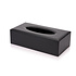 Decopatent Decopatent® Tissue box Kunstleer - Tissues Tissuedoos - Luxe doos voor Servetten - Zakdoekjeshouder - Tissue box houder - Zwart