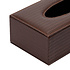 Decopatent Decopatent® Tissue box Kunstleer - Tissues Tissuedoos - Luxe doos voor Servetten - Zakdoekjeshouder - Tissue box houder - Bruin
