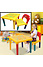 Decopatent Decopatent® ABC Alfabet Kindertafel met Stoel - Speeltafel - Kindertafel en stoeltjes - 1x Tafel en 1x Stoel voor kinderen