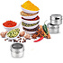 Decopatent Decopatent® Kruidenrek met 6 Magnetische Kruidenpotjes - Kruidenpot met Magneet - Keuken Kruidenrekje voor specerijen - Spice Rack