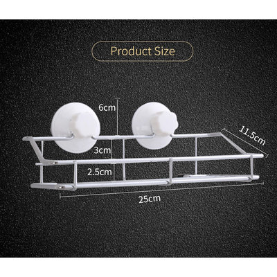 Decopatent Decopatent® Doucherek - Zelfklevend - Ophangbaar Badrek - Douche rek - Hangend Badkamerrekje - Douchemandje - Doucherekje