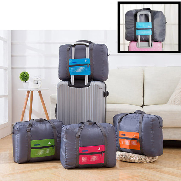 DECOPATENTDecopatent® Reistas Flightbag - Handbagage reis - Travelbag - Organizer Opvouwbaar - Tas voor aan je koffer - Groen 𝕍𝕖𝕣𝕜𝕠𝕠𝕡 ✪ 𝕔𝕠𝕞