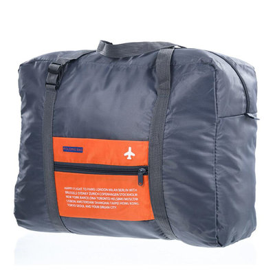 Decopatent Decopatent® Reistas Flightbag - Handbagage koffer reis tas - Travelbag - Organizer Opvouwbaar - Tas voor aan je koffer - Oranje