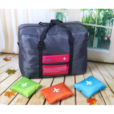 Decopatent Decopatent® Reistas Flightbag - Handbagage koffer reis tas - Travelbag - Organizer Opvouwbaar - Tas voor aan je koffer - Oranje