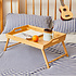 Decopatent Decopatent® Bamboe inklapbare bedtafel voor op bed met dienblad - Houten Bedtafeltje - Laptoptafel - Ontbijt Bed - Bank dienblad