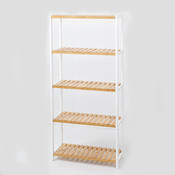 Decopatent Decopatent® Schoenenrek voor 20 paar schoenen - Schoenen Rek bamboe hout met 5 etages - Opbergrek - badkamerrek - 60 x 25 x 132 Cm