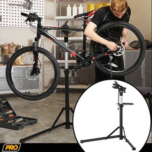 Decopatent PRO DELUXE Fiets Montagestandaard - Reparatiestandaard - 360° Draaibaar - Hoogte verstelbaar 112 tot 171 Cm - Reparatie standaard