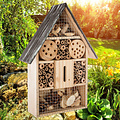 Decopatent Decopatent® Insectenhotel - Bamboe hout - Insecten hotel - Insecten huis - Natuur & Milieu vriendelijk - Afm 26 x 10.3 x 37.6 Cm