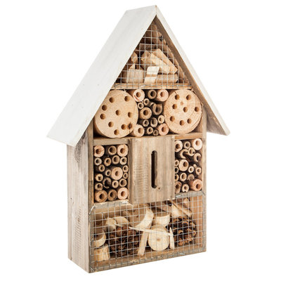 Decopatent Decopatent® Insectenhotel - Bamboe hout - Insecten hotel - Insecten huis - Natuur & Milieu vriendelijk - Afm 26 x 10.3 x 37.6 Cm