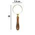 Decopatent Decopatent® Antieke Loep - Vergrootglas met Mango Houten Handvat - Loep - Vergrootglas Lezen - Voor Slechtziende - 7.5x7.5x20 Cm