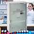 Decopatent Decopatent® XL Medicijnkastje RVS - Slot - 2x Sleutels - Transparante deur - Medicijnkast - Medicijnbox - Medicijndoos 30x12x45 Cm