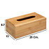 Decopatent Decopatent® Tissuedoos - Bamboe - Tissuebox voor tissues - Tissue box houder voor - Wc - Badkamer - Keuken - Zakdoekendoos - Hout