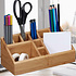 Decopatent Decopatent® Pennenbakje - Bamboe - Buro Bakje - Pennen Potloden Scharen etc - Make-up Organiser - Bureau organizer pennenhouder