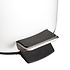 Decopatent Decopatent® Pedaalemmer 3 liter - Met Bamboe Houten Deksel - Pedaalemmer 3L - Prullenbak - Keuken toilet - 17Øx25.5 Cm - Mat Wit