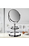 Decopatent Decopatent® - Staande 360° Makeup Spiegel - Scheerspiegel - Badkamerspiegel - Glas Spiegel & Achterzijde 3x Vergrotend - Chrome