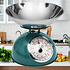 Decopatent Decopatent® Keuken Weegschaal "Retro" - Keukenweegschaal met Kom - Metalen Mechanische weegschaal - tot 5 Kg - Ø25 x 21 Cm - Groen