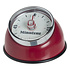 Decopatent Decopatent® Kookwekker analoog - Kookwekker magnetisch - Rond - Rvs - Kook wekker met magneet - Ronde 60 minuten Kook Timer - Rood