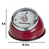 Decopatent Decopatent® Kookwekker analoog - Kookwekker magnetisch - Rond - Rvs - Kook wekker met magneet - Ronde 60 minuten Kook Timer - Rood