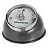 Decopatent Decopatent® Kookwekker analoog - Kookwekker magnetisch - Rond - Rvs - Kook wekker met magneet - Ronde 60 minuten Kook Timer - Grijs