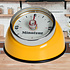 Decopatent Decopatent® Kookwekker analoog - Kookwekker magnetisch - Rond - Rvs - Kook wekker met magneet - Ronde 60 minuten Kook Timer - Geel