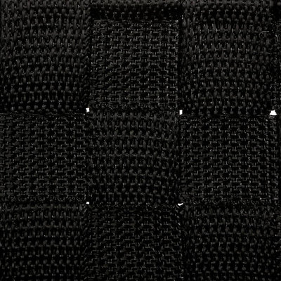 Decopatent Decopatent® Badkamerrek - Gevlochten badkamerplank - 3 Laags Badkamermand - Om op te hangen aan de muur - 25x9x57 Cm - Zwart