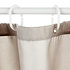 Decopatent Decopatent® Douchegordijn 180x200 Cm - Polyester - Douche gordijn anti schimmel - Voor bevestiging aan douchegordijnstang - Taupe