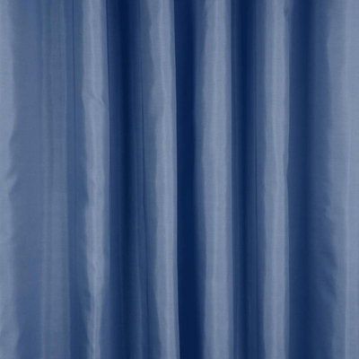 Decopatent Decopatent® Douchegordijn 180x200 Cm - Polyester - Douche gordijn anti schimmel - Voor bevestiging aan douchegordijnstang - Marine