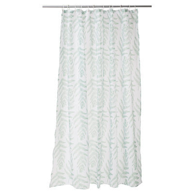 Decopatent Decopatent® Douchegordijn 180x200 Cm - Polyester - Douche gordijn anti schimmel - Bevestiging douchegordijnstang - Groene Harmonie