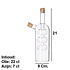 Decopatent Decopatent® 2in1 Olie en Azijnstel glas - Bolvorm met kurken - Glazen Azijnfles & Oliefles in 1 - Oil and Vinegar - 9 x 9 x 21 Cm