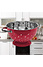 Decopatent Decopatent® Vergiet - Ø25 cm - Rvs Metalen Zeef - 2 Handvaten - Groente & fruit wassen / afspoelen - Pasta afgieten - Retro Rood