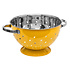 Decopatent Decopatent® Vergiet - Ø25 cm - Rvs Metalen Zeef - 2 Handvaten - Groente & fruit wassen / afspoelen - Pasta afgieten - Retro Geel